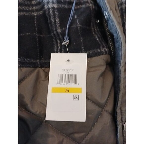 Cole Haan Signature Men's Mixed Media Quilted Olive Jacket/Size M, NWT - Picture 6 of 6